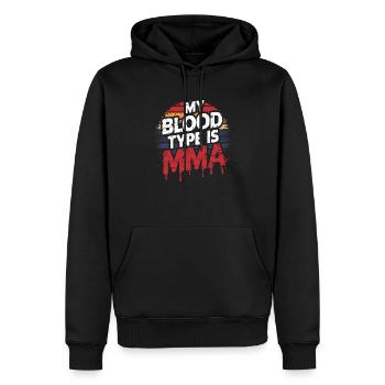 Pour les vrais passionnés de MMA - Sweat à capuche Premium bio Homme - noir - Devant - Nico (187cm)