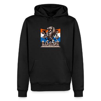 VOC Nederlandse Leeuw - Sweat à capuche Premium bio Homme - noir - Devant - Nico (187cm)