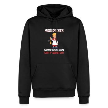 Messdiener Gottes heimlicher Party-Assistent - Männer Premium Bio Hoodie - Schwarz - Vorne - Nico (187cm)