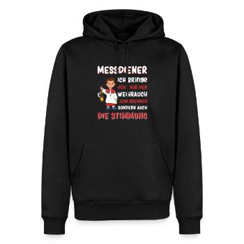 Messdiener Ministrant - Männer Premium Bio Hoodie - Schwarz - Vorne - Nico (187cm)