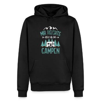 Camping Camper Wohnmobil Campingplatz - Männer Premium Bio Hoodie - Schwarz - Vorne - Nico (187cm)