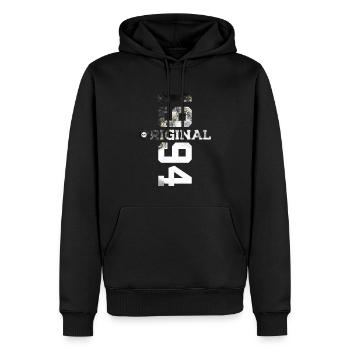 ORIGINAL 32E ANNIVERSAIRE COOL 1994 - Sweat à capuche Premium bio Homme - noir - Devant - Nico (187cm)