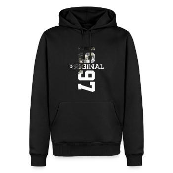 ORIGINAL 29E ANNIVERSAIRE COOL 1997 - Sweat à capuche Premium bio Homme - noir - Devant - Nico (187cm)