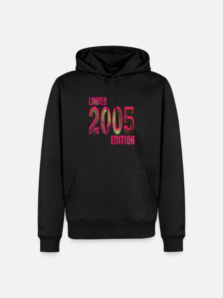 2005 geboren bist du die Limited Edition - Herre Premium økologisk hoodie - sort