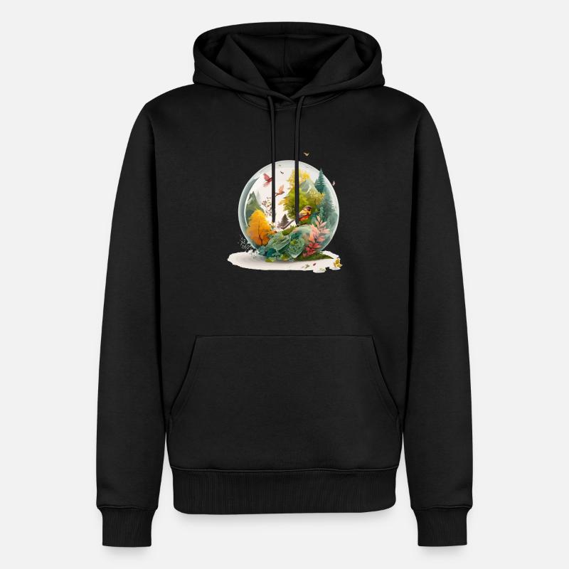 The miniature drill - Men’s Premium Organic Hoodie - black