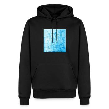 Sabino Lemon ART Tees - Männer Premium Bio Hoodie - Schwarz - Vorne - Nico (187cm)