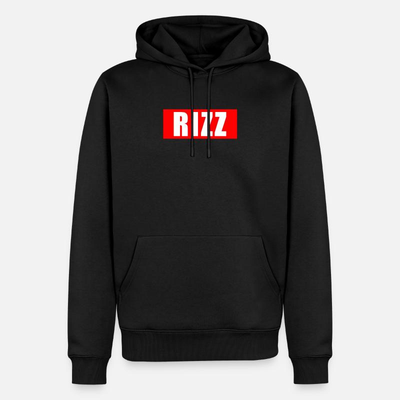 RIZZ - Premium luomulaatuinen miesten huppari - musta
