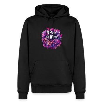 Urban InkWear - Sweat à capuche Premium bio Homme - noir - Devant - Nico (187cm)