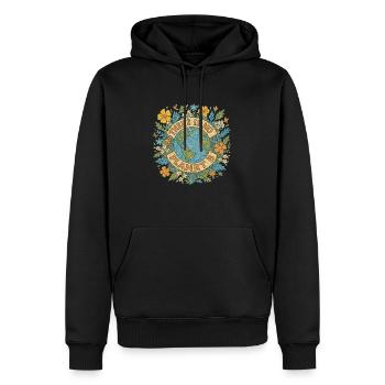 Es gibt keinen Planeten b - Männer Premium Bio Hoodie - Schwarz - Vorne - Nico (187cm)