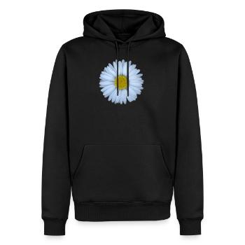 Fleur de marguerite fleurit le cadeau du soleil d'été - Sweat à capuche Premium bio Homme - noir - Devant - Nico (187cm)