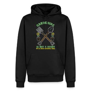 Gärtner Gärtnern Rechen - Männer Premium Bio Hoodie - Schwarz - Vorne - Nico (187cm)