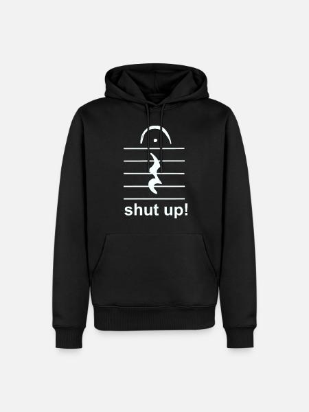 silent music break - Men’s Premium Organic Hoodie - black