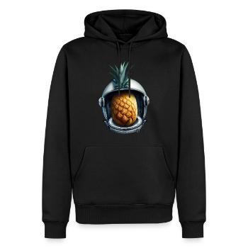 Ananas Astronaut - Männer Premium Bio Hoodie - Schwarz - Vorne - Nico (187cm)