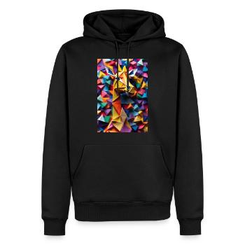 Origami Giraffe - Männer Premium Bio Hoodie - Schwarz - Vorne - Nico (187cm)