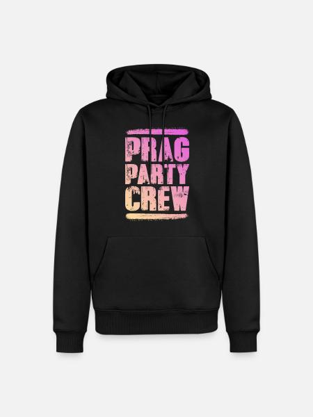 Prag Party Crew Bunt - Männer Premium Bio Hoodie - Schwarz