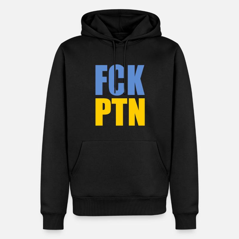 Fck ptn - Männer Premium Bio Hoodie - Schwarz