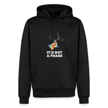 War Wohl Doch Keine Phase Gay LGBTQ Lippe - Männer Premium Bio Hoodie - Schwarz - Vorne - Nico (187cm)