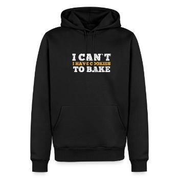 Chocolate Chip Cookie Bakery Baking Baker - Sweat à capuche Premium bio Homme - noir - Devant - Nico (187cm)