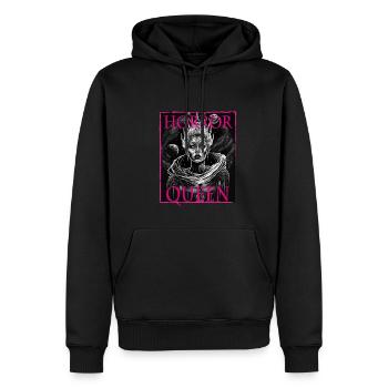 Evil Old Woman Horror Gothic Horror Witch Abstract - Men’s Premium Organic Hoodie - black - Front - Nico (187cm)