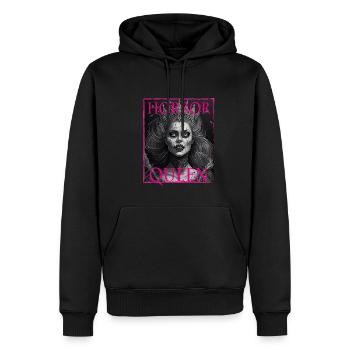 Evil Old Woman Horror Gothic Horror Witch Abstract - Men’s Premium Organic Hoodie - black - Front - Nico (187cm)