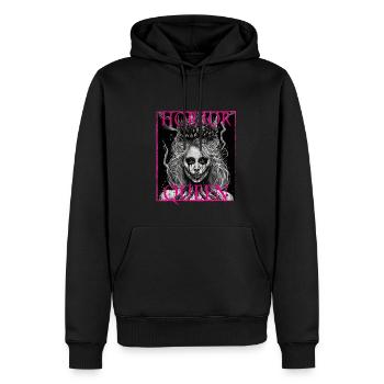 Evil Old Woman Horror Gothic Horror Witch Abstract - Men’s Premium Organic Hoodie - black - Front - Nico (187cm)