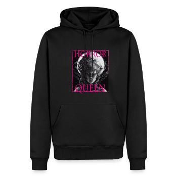 Evil Old Woman Horror Gothic Horror Witch Abstract - Men’s Premium Organic Hoodie - black - Front - Nico (187cm)
