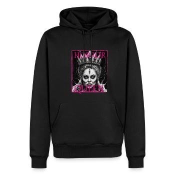Evil Old Woman Horror Gothic Horror Witch Abstract - Men’s Premium Organic Hoodie - black - Front - Nico (187cm)