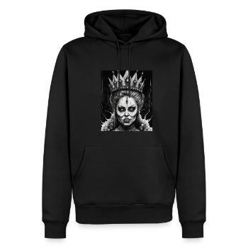 Evil Old Woman Horror Gothic Horror Witch Abstract - Men’s Premium Organic Hoodie - black - Front - Nico (187cm)