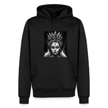 Evil Old Woman Horror Gothic Horror Witch Abstract - Men’s Premium Organic Hoodie - black - Front - Nico (187cm)