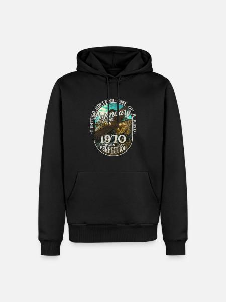 Legendary since 1970 - Men’s Premium Organic Hoodie - black