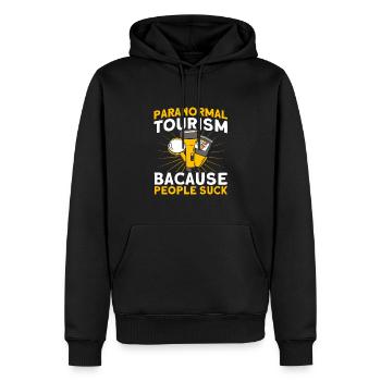 Haunted House Ghost Hunter Ghost Hunt Gift - Men’s Premium Organic Hoodie - black - Front - Nico (187cm)