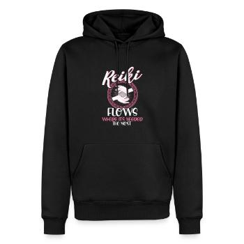 Reiki Symbol Reiki Meister Reiki Kristall Geschenk - Männer Premium Bio Hoodie - Schwarz - Vorne - Nico (187cm)