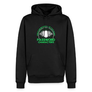 Network Security Specialist Gift - Men’s Premium Organic Hoodie - black - Front - Nico (187cm)