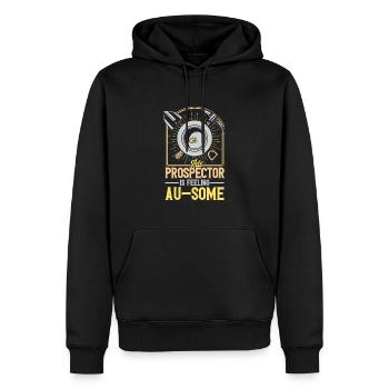 Gold Panner Gold Miner Gold Digger Gift - Men’s Premium Organic Hoodie - black - Front - Nico (187cm)