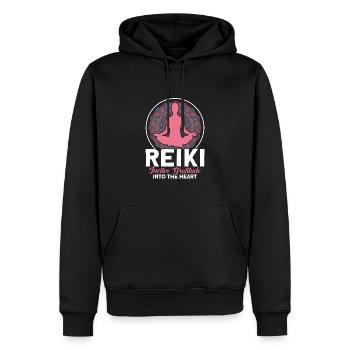 Reiki Symbol Reiki Meister Reiki Kristall Geschenk - Männer Premium Bio Hoodie - Schwarz - Vorne - Nico (187cm)