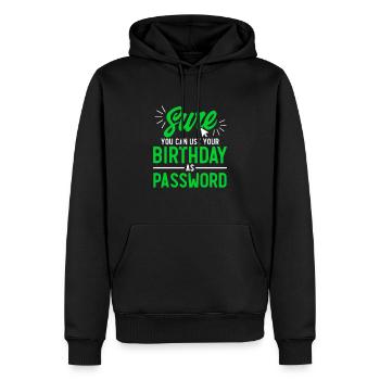 Network Security Specialist Gift - Men’s Premium Organic Hoodie - black - Front - Nico (187cm)