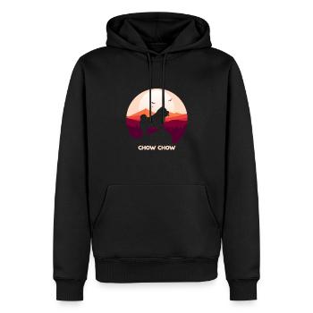 Chow Chow - Männer Premium Bio Hoodie - Schwarz - Vorne - Nico (187cm)