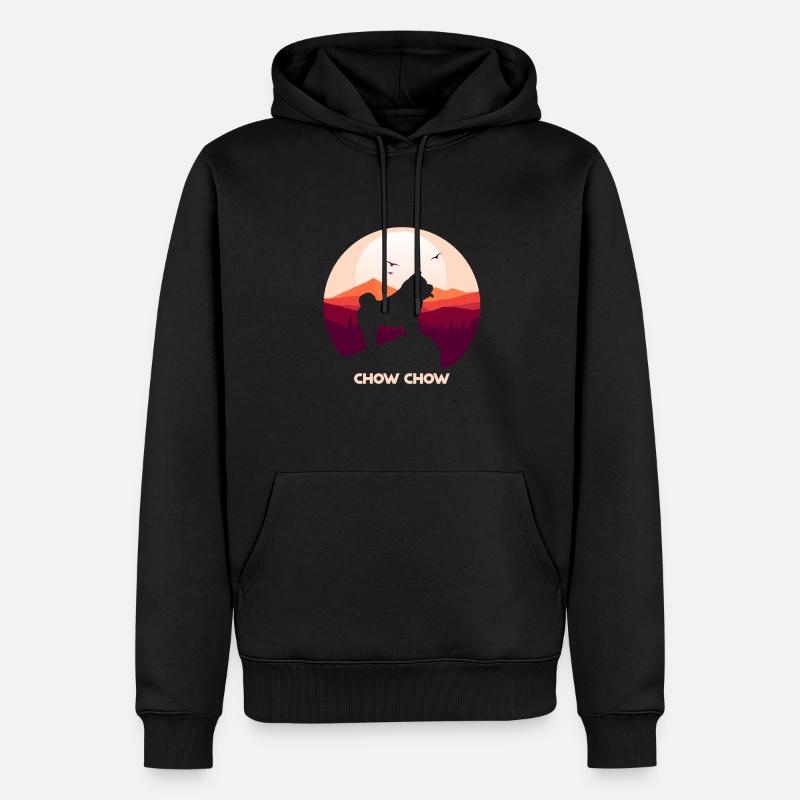 Chow Chow - Männer Premium Bio Hoodie - Schwarz