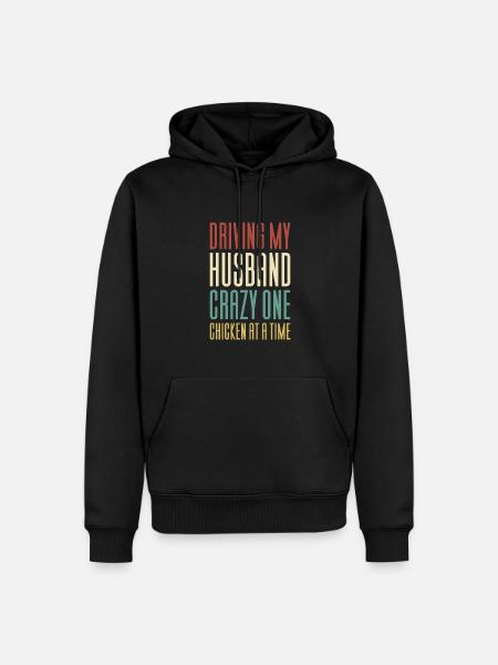 Chicken Chickens Woman Women Marriage - Men’s Premium Organic Hoodie - black