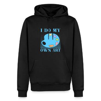 Artist Painter I Do My Own Art Gift Idea - Men’s Premium Organic Hoodie - black - Front - Nico (187cm)