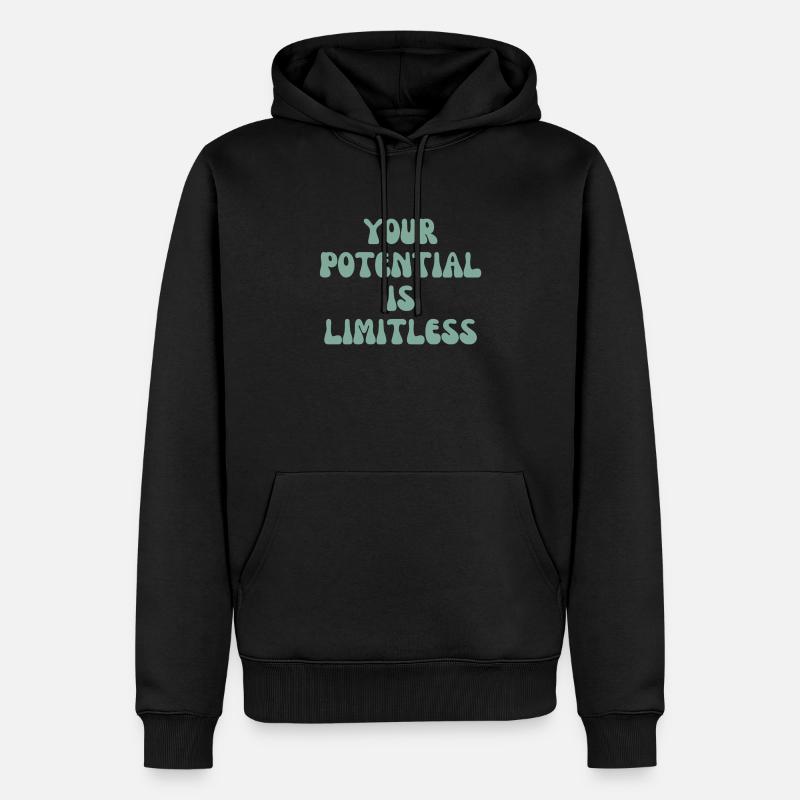 Your potential is limitless - Männer Premium Bio Hoodie - Schwarz