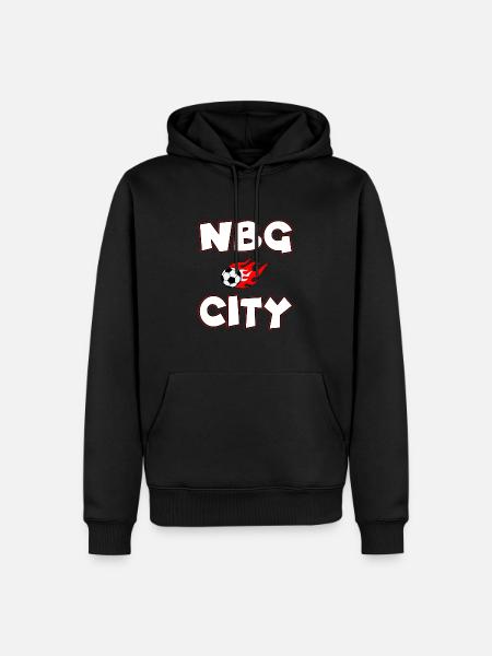 Nürnberg Fußball City - Männer Premium Bio Hoodie - Schwarz