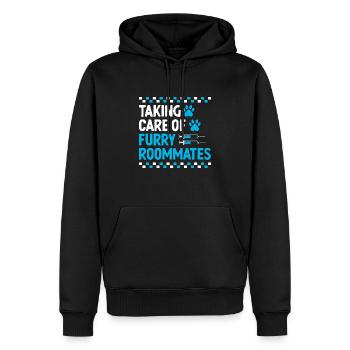 Sich um pelzige Mitbewohner kümmern Verterinarian - Männer Premium Bio Hoodie - Schwarz - Vorne - Nico (187cm)