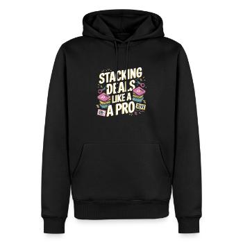 Cumuler les offres comme un pro Couponer Shopper Économisez - Sweat à capuche Premium bio Homme - noir - Devant - Nico (187cm)