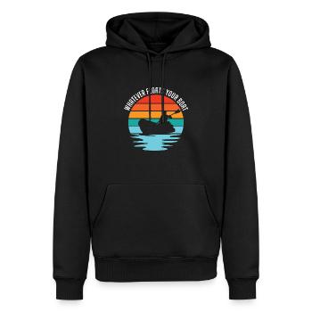 Whatever Floats Your Boat Kayaking Rowing Paddle R - Männer Premium Bio Hoodie - Schwarz - Vorne - Nico (187cm)