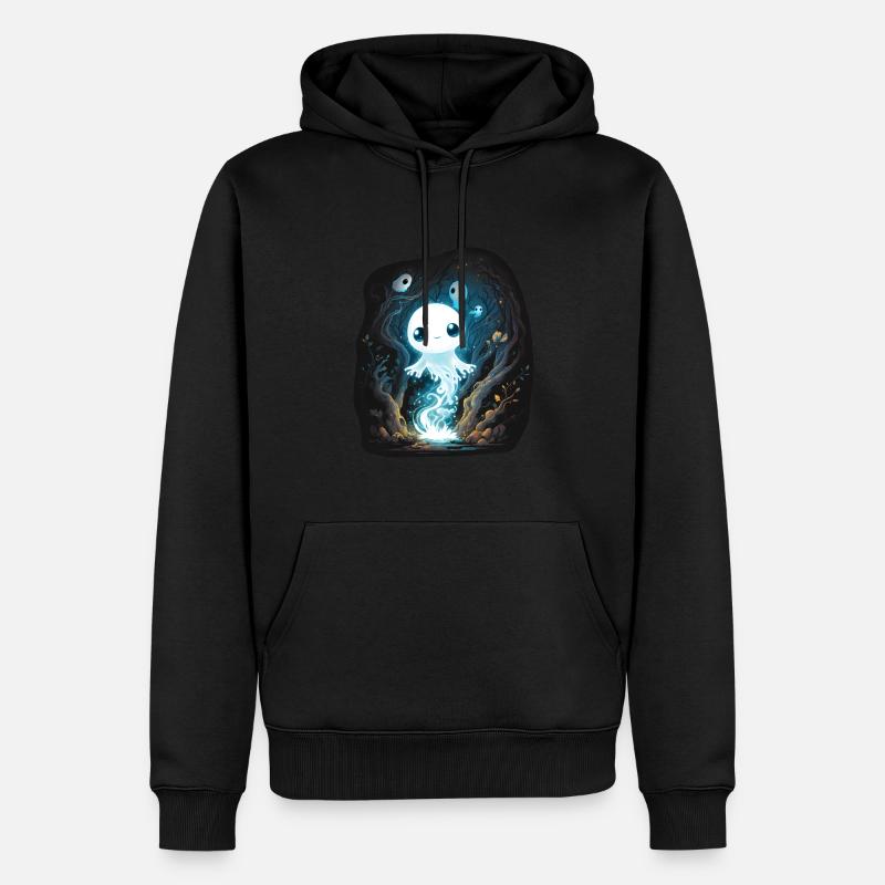 Doux - Sweat à capuche Premium bio Homme - noir