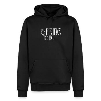BRIDE TO BE - Bague - Sweat à capuche Premium bio Homme - noir - Devant - Nico (187cm)