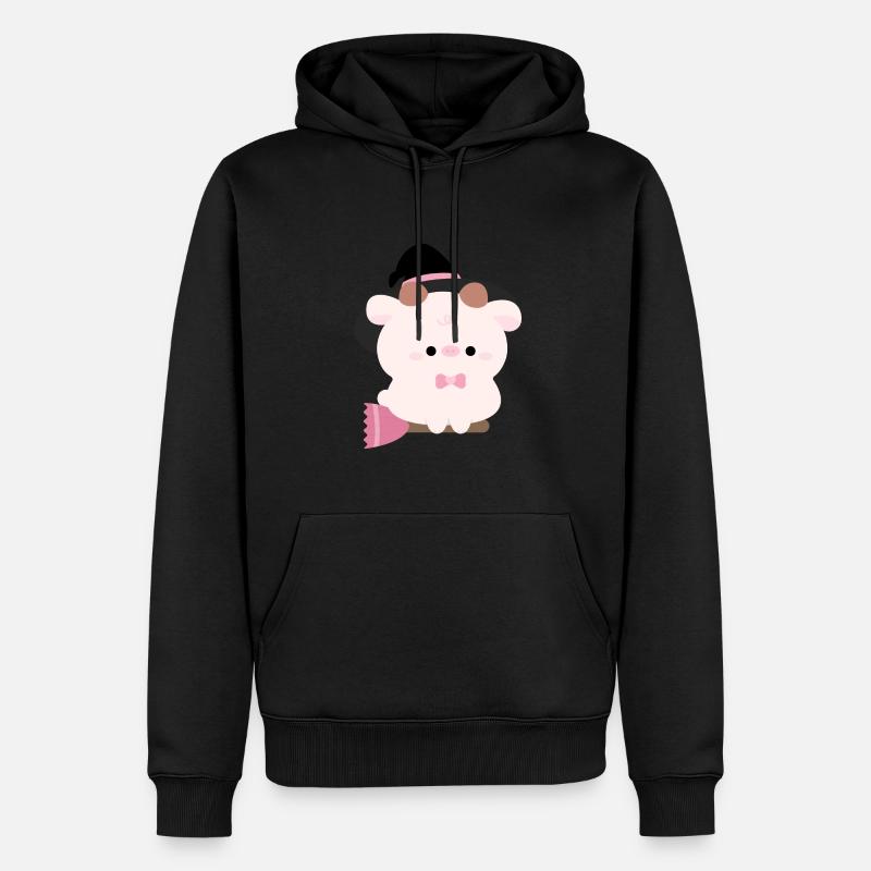 Vache Sorcière - Sweat à capuche Premium bio Homme - noir
