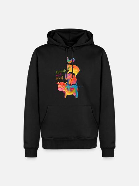 Freunde, kein Essen - Männer Premium Bio Hoodie - 