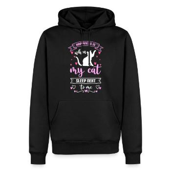 Glücklich Motivation Urlaub Lebensenergie - Männer Premium Bio Hoodie - Schwarz - Vorne - Nico (187cm)